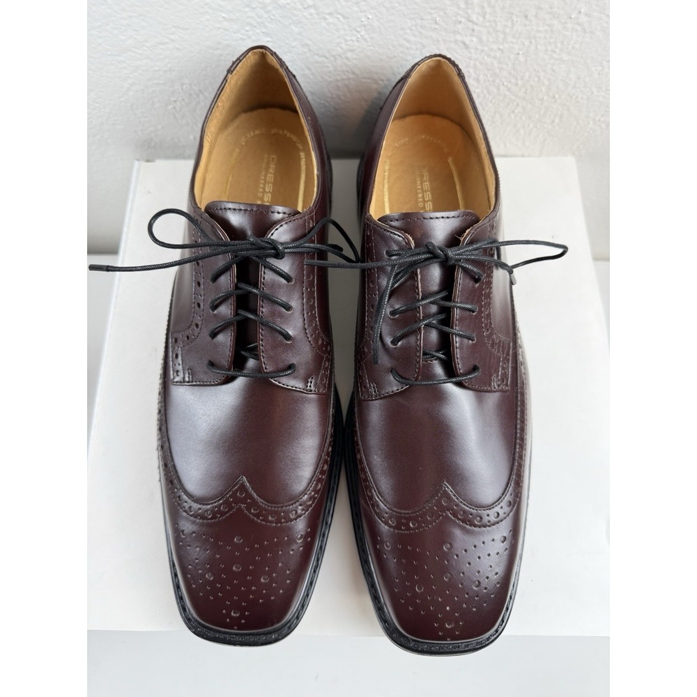 Vintage Y2K Rockport DresSports Mens Burgundy Leather Wingtip Oxford Shoes 10W